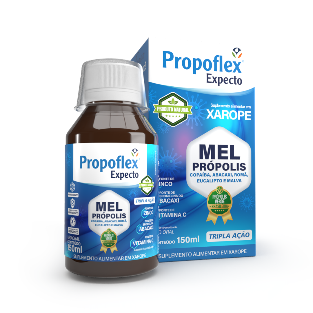 Xarope Expectorante de Pr&oacute;polis e Mel Propoflex Apis Vida